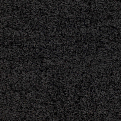 Siari Solid Black Shag Rug