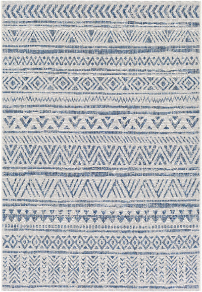 Novato Navy All Over Pattern Performance Rug