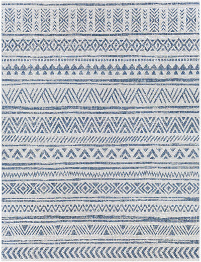 Novato Navy All Over Pattern Performance Rug