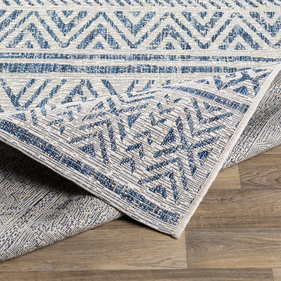 Novato Navy All Over Pattern Performance Rug