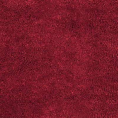 Frederika Solid Dark Red Wool Shag Rug - Clearance