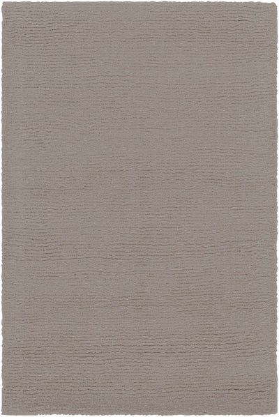 Brockton Solid Wool Gray Area Rug