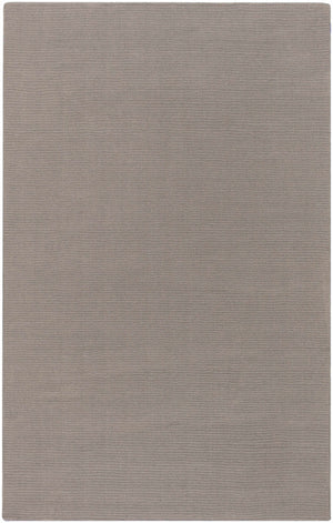 Brockton Solid Wool Gray Area Rug