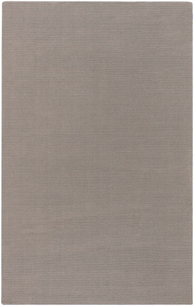 Brockton Solid Wool Gray Area Rug