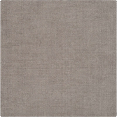 Brockton Solid Wool Gray Area Rug