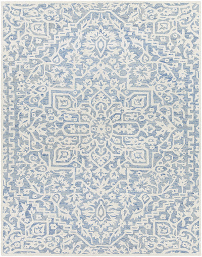 Gagebrook Blue Wool Area Rug