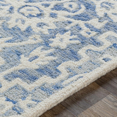 Gagebrook Blue Wool Area Rug