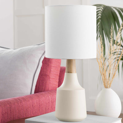 Gattaran Ivory & White Table Lamp