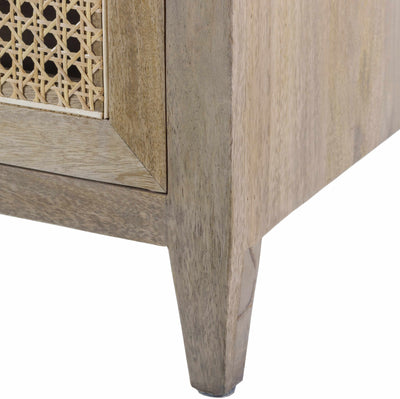 Ivangorod Natural Wood Rattan Console Table