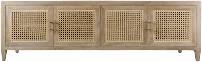 Ivangorod Natural Wood Rattan Console Table