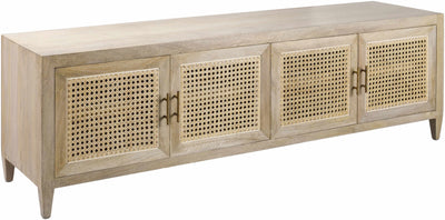 Ivangorod Natural Wood Rattan Console Table