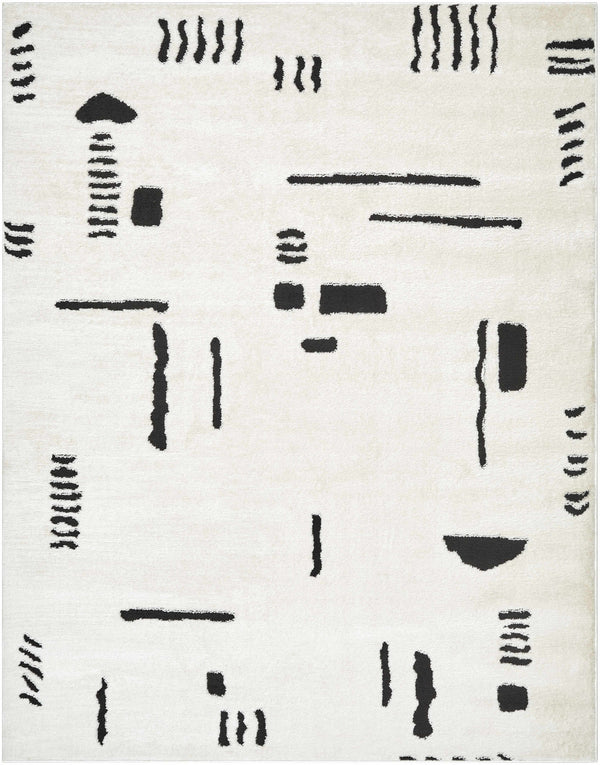 Winda Black & White Area Rug