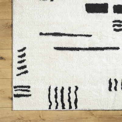 Winda Black & White Area Rug