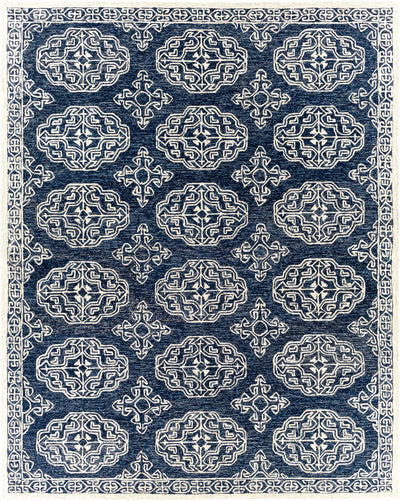 Glenoma Blue Regency Wool Rug