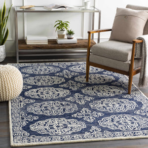 Glenoma Blue Regency Wool Rug