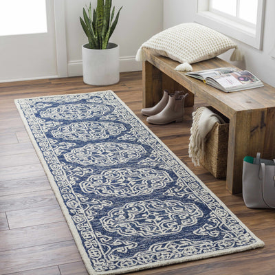 Glenoma Blue Regency Wool Rug