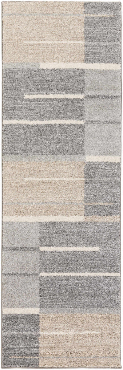 Glouster Taupe&Gray Lined Area Rug