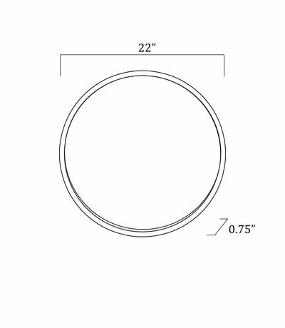 Guindarohan Gold Frame Round Mirror