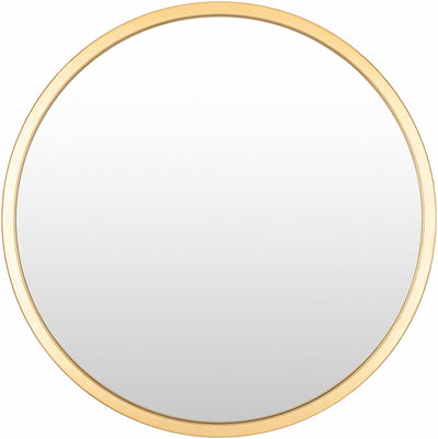 Guindarohan Gold Frame Round Mirror