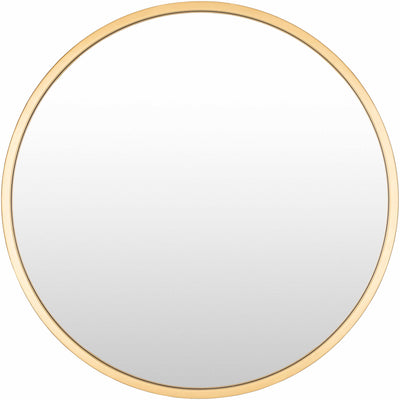 Guindarohan Gold Frame Round Mirror