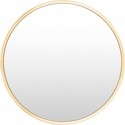 Guindarohan Gold Frame Round Mirror