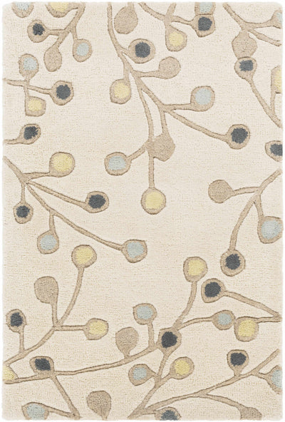 Beige Elsu Wool Rug