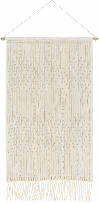 Grannis Handwoven Taupe Wall Hanging