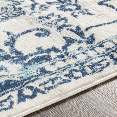 Greenfields 9x12 Blue Damask Rug - Clearance