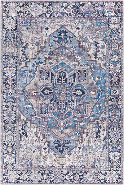 Neyland Iris Blue Area Rug 2362