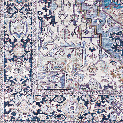 Neyland Iris Blue Area Rug 2362