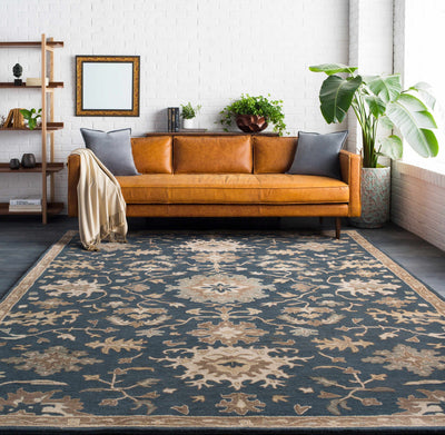 Hazen 1154 Navy Wool Rug