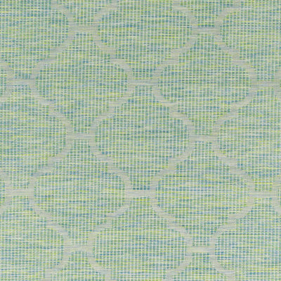 Unique Outdoor Trellis Area Rug, Lime Green - Clearance