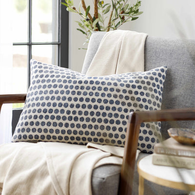 Heilbron Monochrome Dotted Throw Pillow