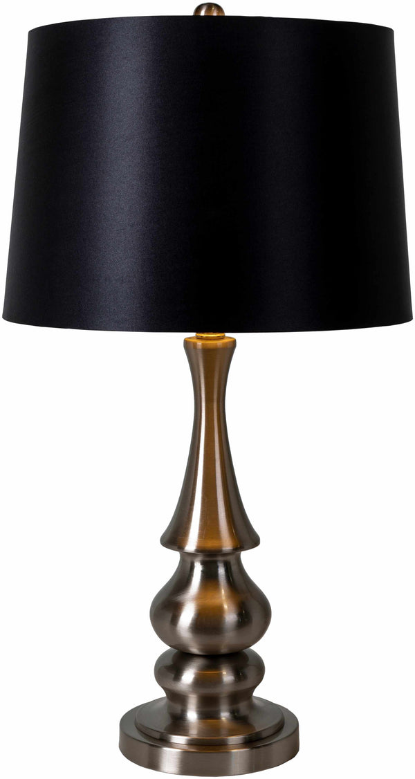 Pontevico Black Metallic Table Lamp