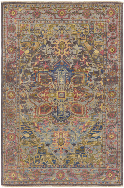 Holdrege Premium Hand Knotted Wool Area Rug