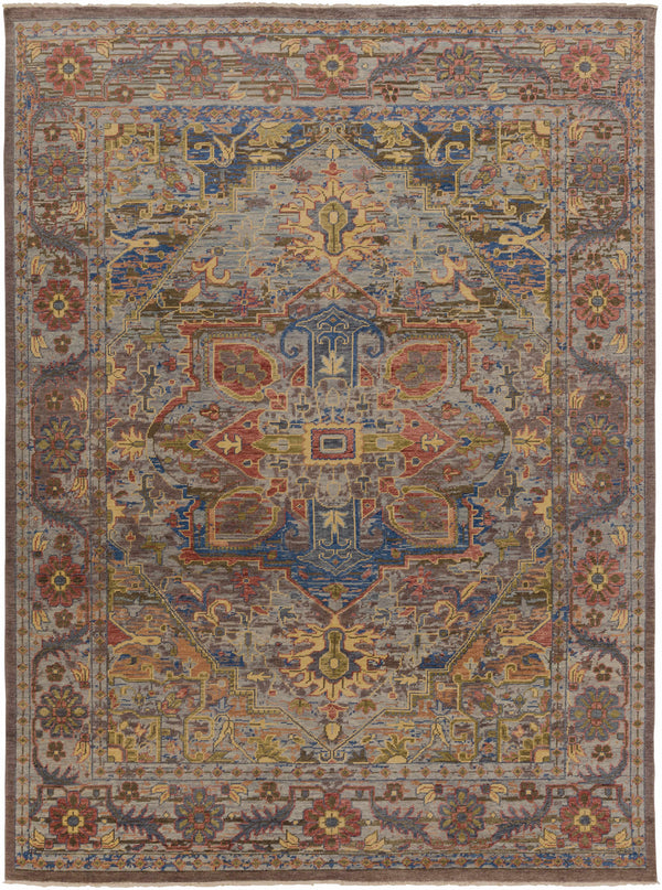 Holdrege Premium Hand Knotted Wool Area Rug