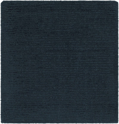 Brockton Solid Wool Dark Blue Area Rug