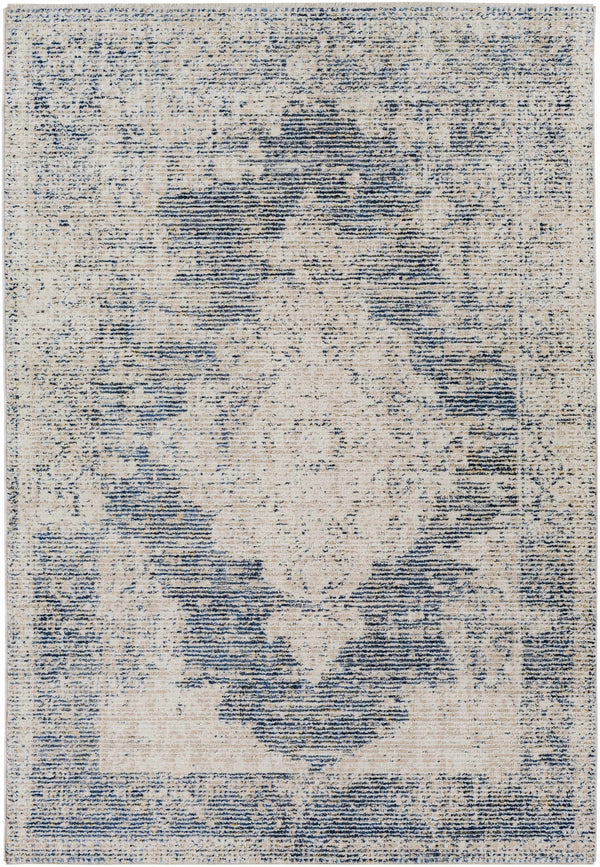 Herricks Denim Medallion Area Rug - Clearance