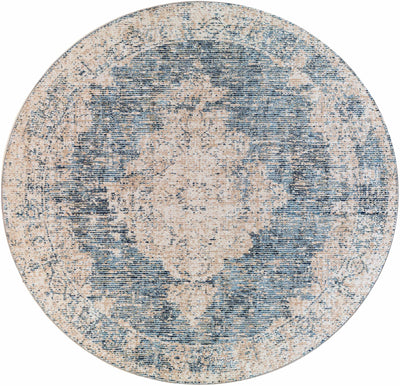 Herricks Denim Medallion Area Rug - Clearance