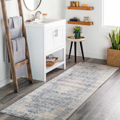 Herricks Denim Medallion Area Rug - Clearance