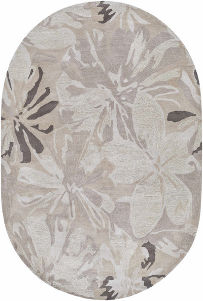 Ilfeld Athena Gray Floral Wool Rug