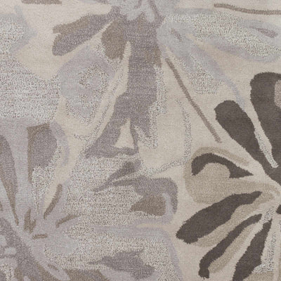 Ilfeld Athena Gray Floral Wool Rug