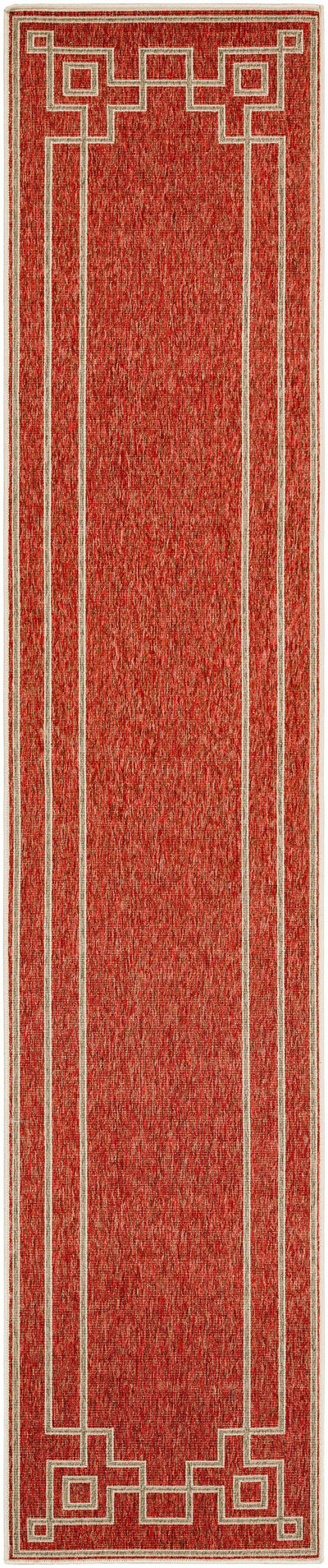 Harborgreek Brick Red Outdoor Rug