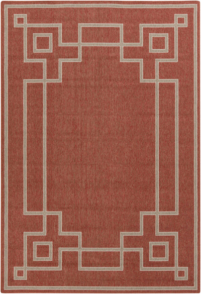 Harborgreek Brick Red Outdoor Rug