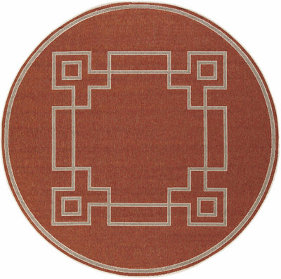 Harborgreek Brick Red Outdoor Rug