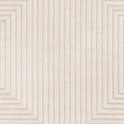 Kaligutan Embossed Cream Viscose&Wool Area Rug