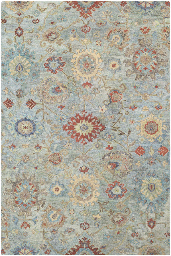 Kalvesta Floral Wool Rug