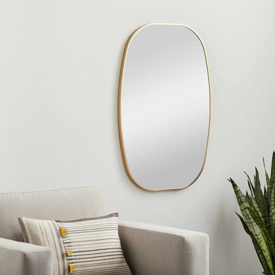 Kopparberg Gold Frame Round Mirror