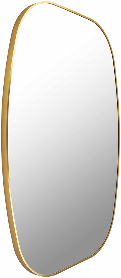 Kopparberg Gold Frame Round Mirror