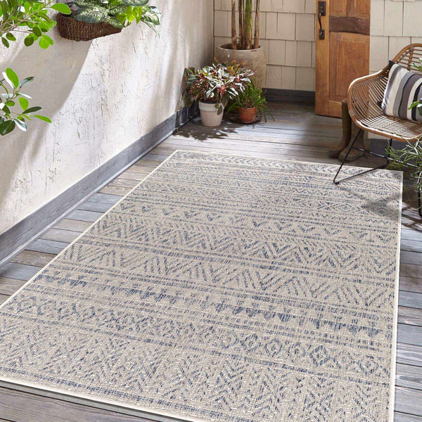 Novato Gray All Over Pattern Performance Rug